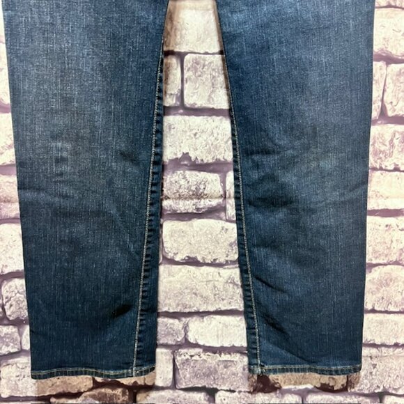 Levis 512 Straight Leg Perfectly Slimming Blue Jeans Size 10 - Picture 8 of 9